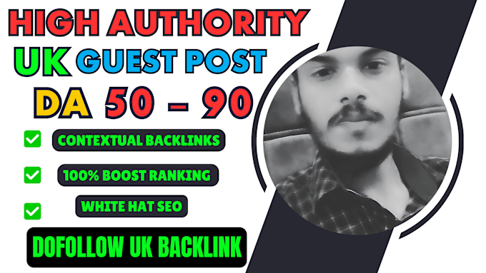 Gig Preview - Do high quality SEO UK dofollow contextual backlinks