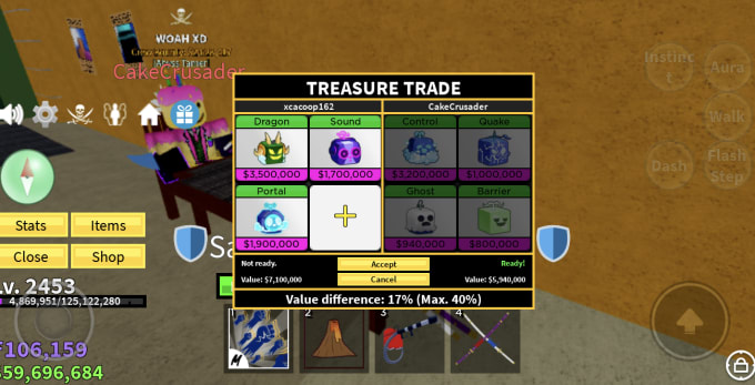 SOLD - Selling Blox Fruits Account w/ Max Lvl, All fruit Awk