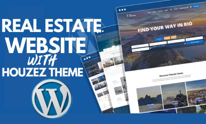 Gig Preview - Design premium real estate website with wordpress houzez theme customization