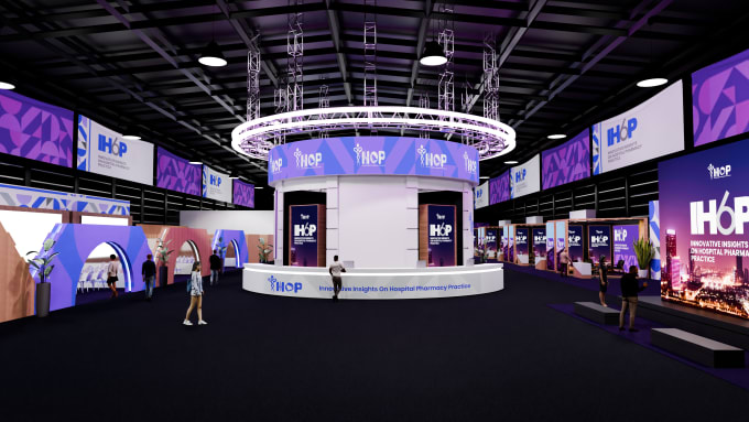 Gig Preview - Create and realistic 3d event, conference, exhibition, stage