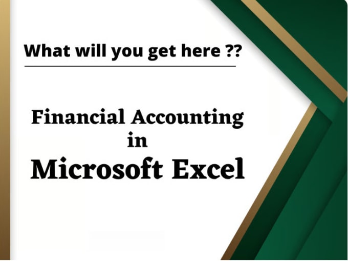 Gig Preview - Do bookkeeping in excel