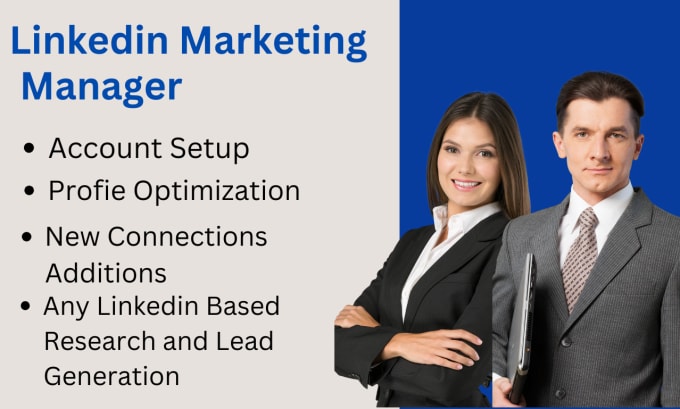 Gig Preview - Be your linkedin marketing manager