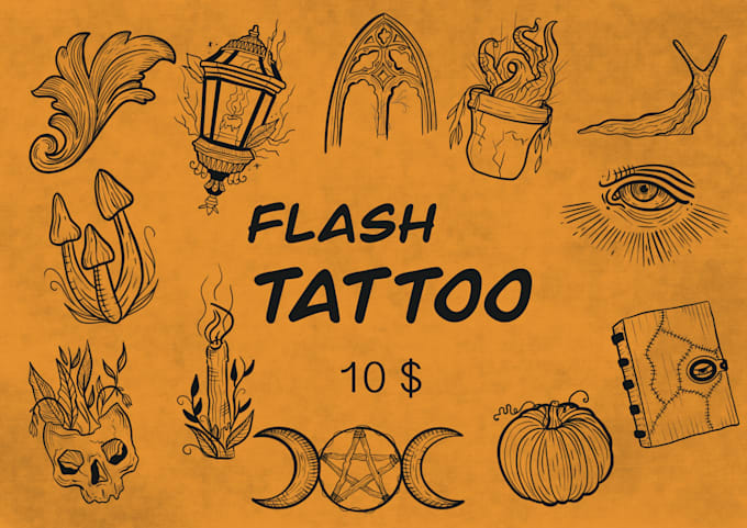 Gig Preview - Make custom tattoo  design and flash set