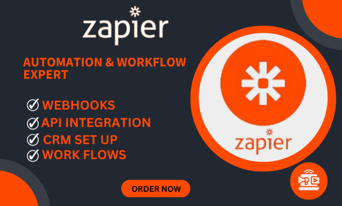 Gig Preview - Set up your zapier automation and integration,webhook, CRM