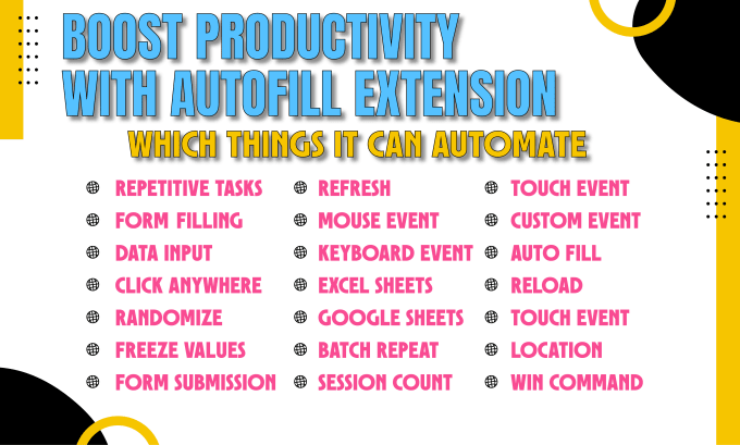 Gig Preview - Boost productivity with autofill extension