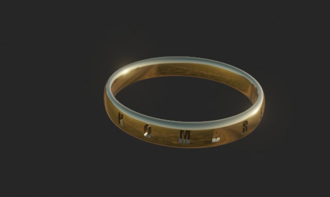 Gig Preview - Create a custom named 3d ring for you to print