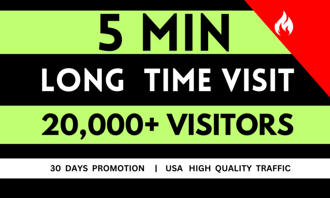 Gig Preview - Do 5min long time duration top level seo usa web promotion