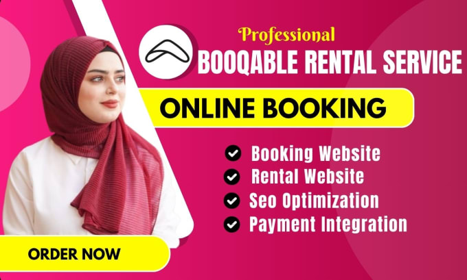 Gig Preview - Create booqable rental website design, setup booking appointment aquity calendly