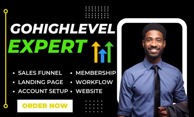 Gig Preview - Design gohighlevel landing page sales funnel website