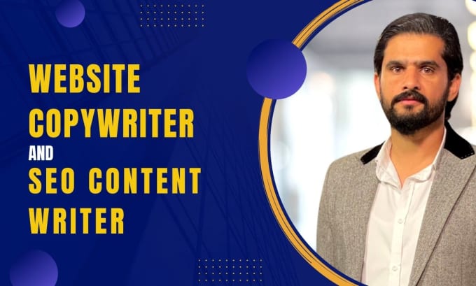 Gig Preview - Be your website copywriter and SEO blog, article, and content writer