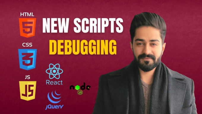 Gig Preview - Write and debug scripts in html, css, javascript and jquery