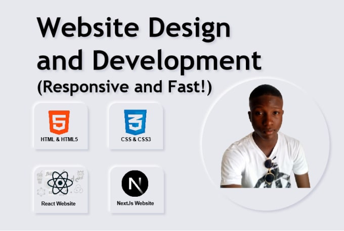 Gig Preview - Create responsive websites in html css, react nodejs nextjs