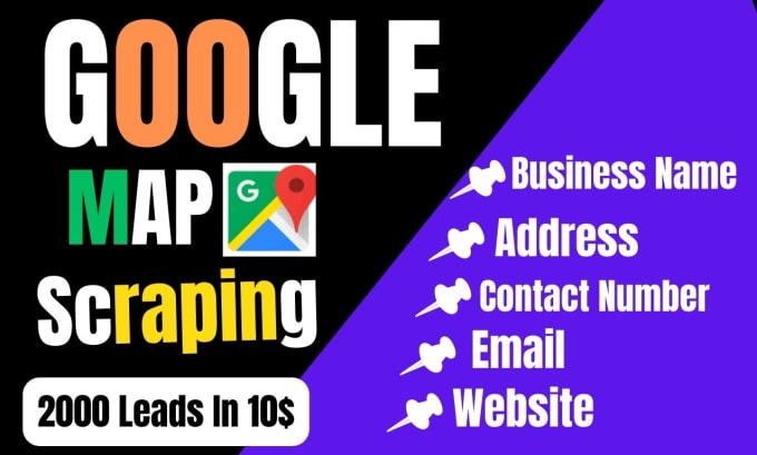 Gig Preview - Do google map scraping lead generation business leads