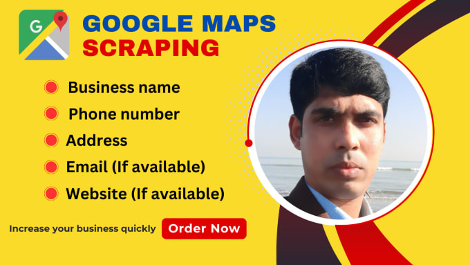 Gig Preview - Do google maps scraping for business leads with valid email