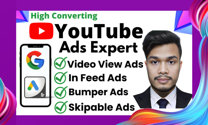 Gig Preview - Be your youtube ads campaign expert, yt video promotion through google ads