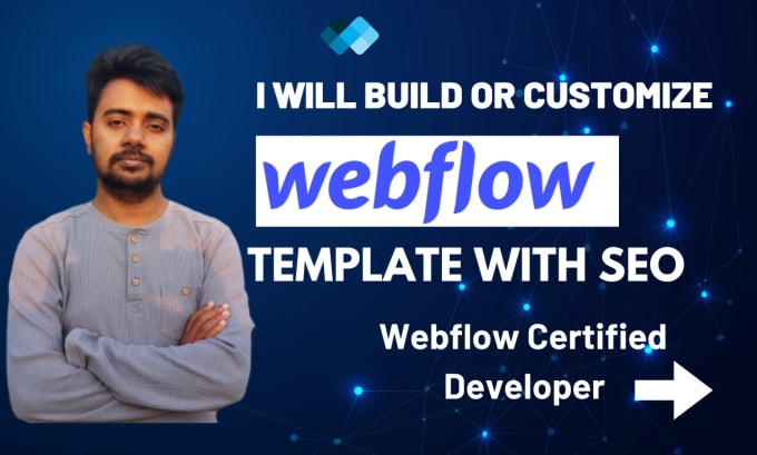 Gig Preview - Customize webflow template as an expert or edit, update with SEO