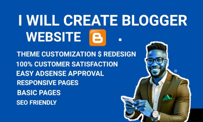 Gig Preview - Create blogger website customization, redesign,adsense setup