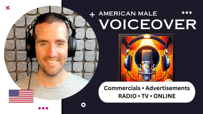 Gig Preview - Record your USA male voiceover with full broadcast rights