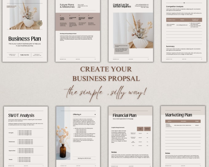 Gig Preview - Create professional business proposal templates on canva