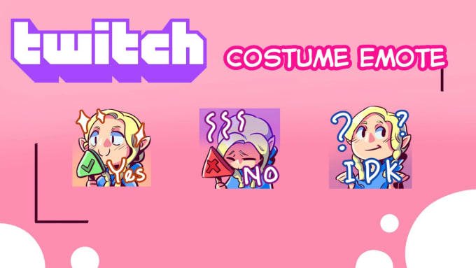 Gig Preview - Create a custom anime twitch or youtube emotes