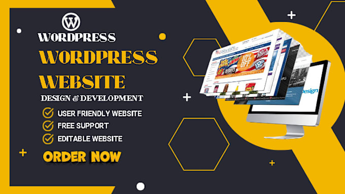 Gig Preview - Create responsive wordpress website developer design or redesign and development