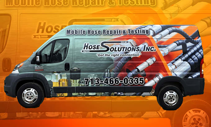 Gig Preview - Design amazing vehicle wrap design, pickup car, van, truck wrap, 3d wrap design