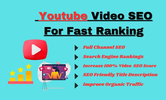 Gig Preview - Optimization your youtube video SEO for top ranking