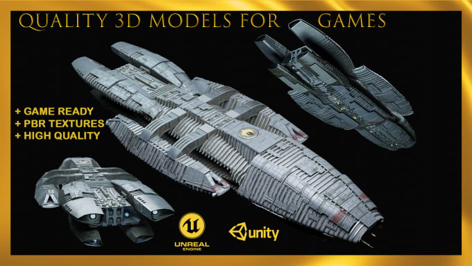 Gig Preview - Design quality 3d models for games