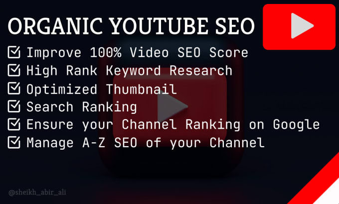 Gig Preview - Craft SEO gold for your youtube video