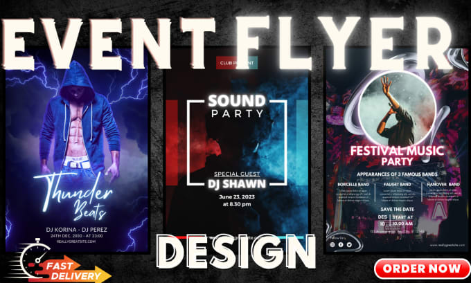 Gig Preview - Make business, event, party flyer design  and modern event flyer design