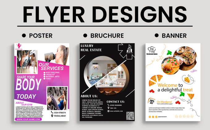 Gig Preview - Design premium quality flyer and high end flyer designs