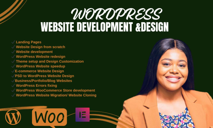 Gig Preview - Design and develop business or ecommerce wordpress website