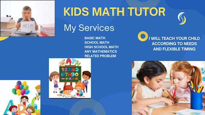 Gig Preview - Be math tutor and mentor for your kids