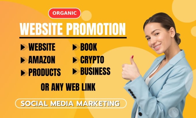 Bestseller - do organic promotion website, book, amazon, crypto or any link