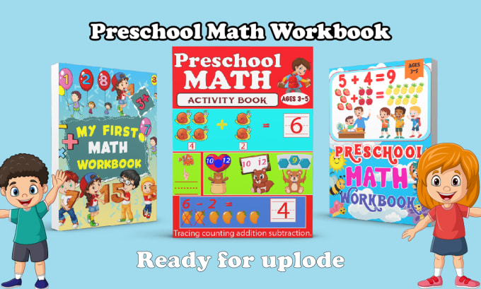 Gig Preview - Design kids math activity workbook for preschool kids