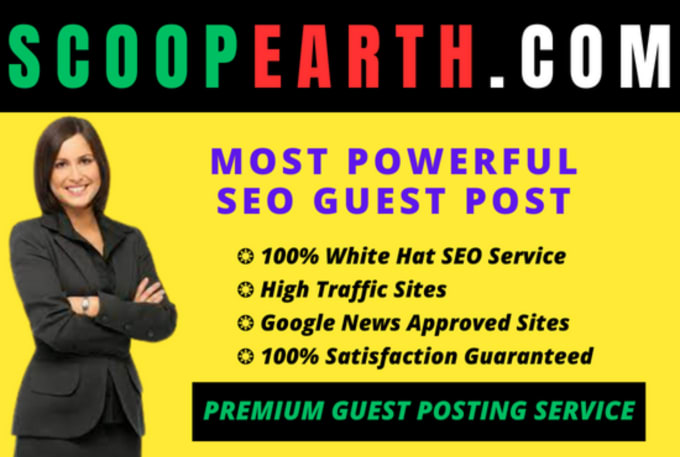 Gig Preview - Publish premium guest post on scoopearth