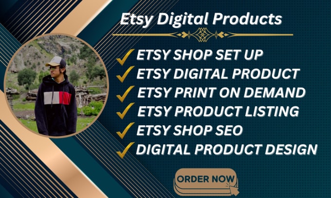 Gig Preview - Create an esty shop including esty product esty listing esty top SEO