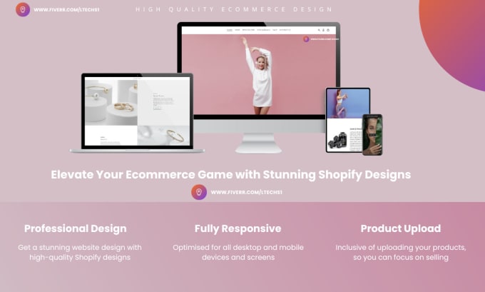 Gig Preview - Design or redesign a shopify store or website