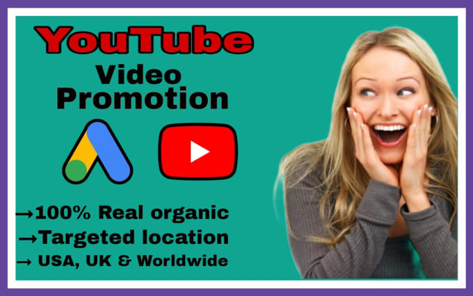 Gig Preview - Do organic youtube video promotion using google ads