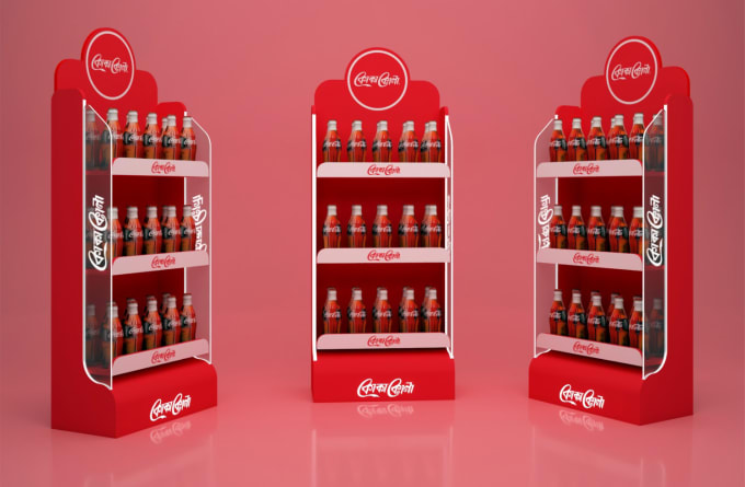 Gig Preview - Design photorealistic 3d product display, retail and posm