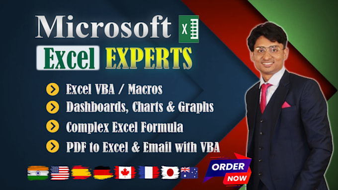 Gig Preview - Automate excel spreadsheet with advance formula and vba code