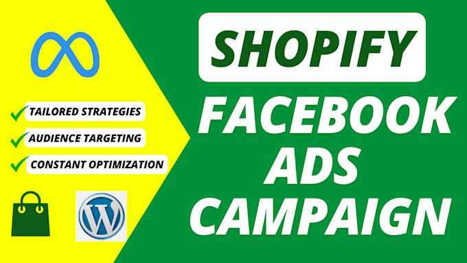 Gig Preview - Create shopify facebook ads campaign