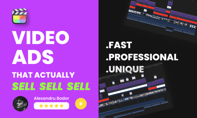 Gig Preview - Create video ads for your ecommerce business that actually sell