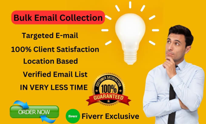 Gig Preview - Do bulk email collect active and bounce free email list