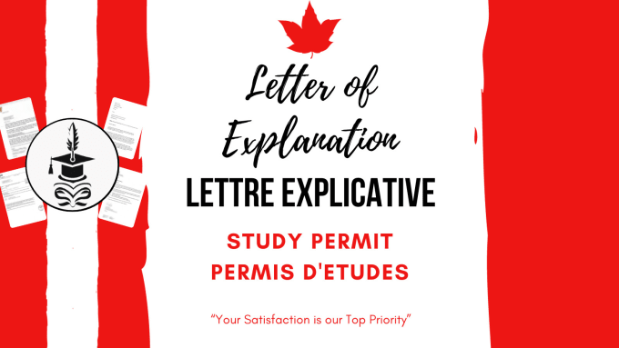 Gig Preview - Write professional letters of explanation for canada student visa english,french