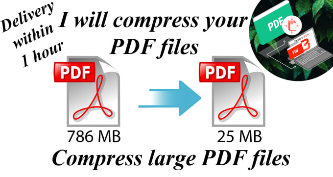 Gig Preview - Compress and reduce your PDF size solve all working PDF