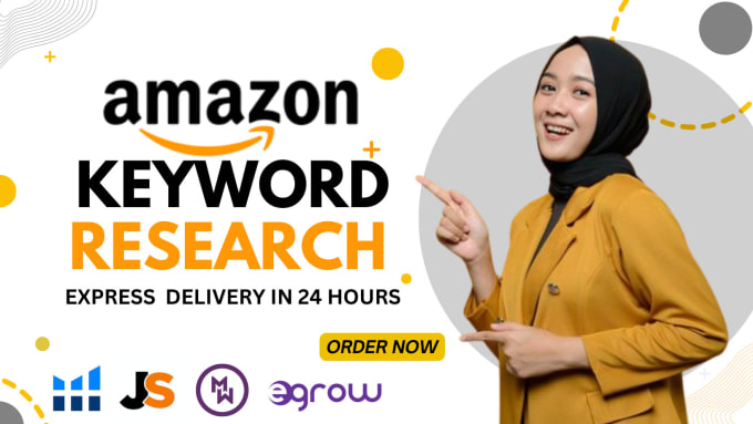 Gig Preview - Do amazon keyword research for listing and PPC via helium 10