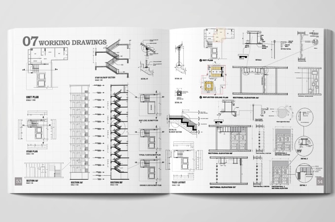 Gig Preview - Make blueprint for architectural construction drawings in autocad