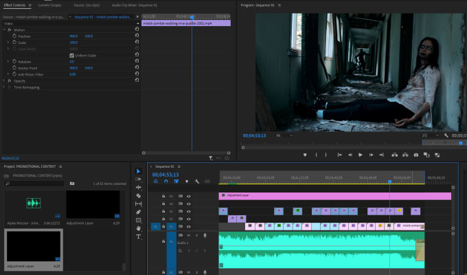 Gig Preview - Edit your horror short film like a professional production