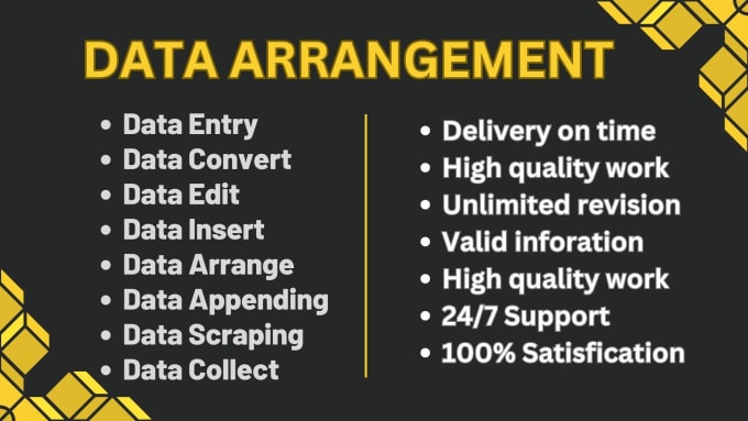 Gig Preview - Convert, edit, insert and arrange all your data